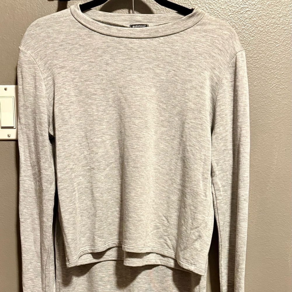 Bleusalt Gray Shorty Crew with Tube Skirt Set Size 2